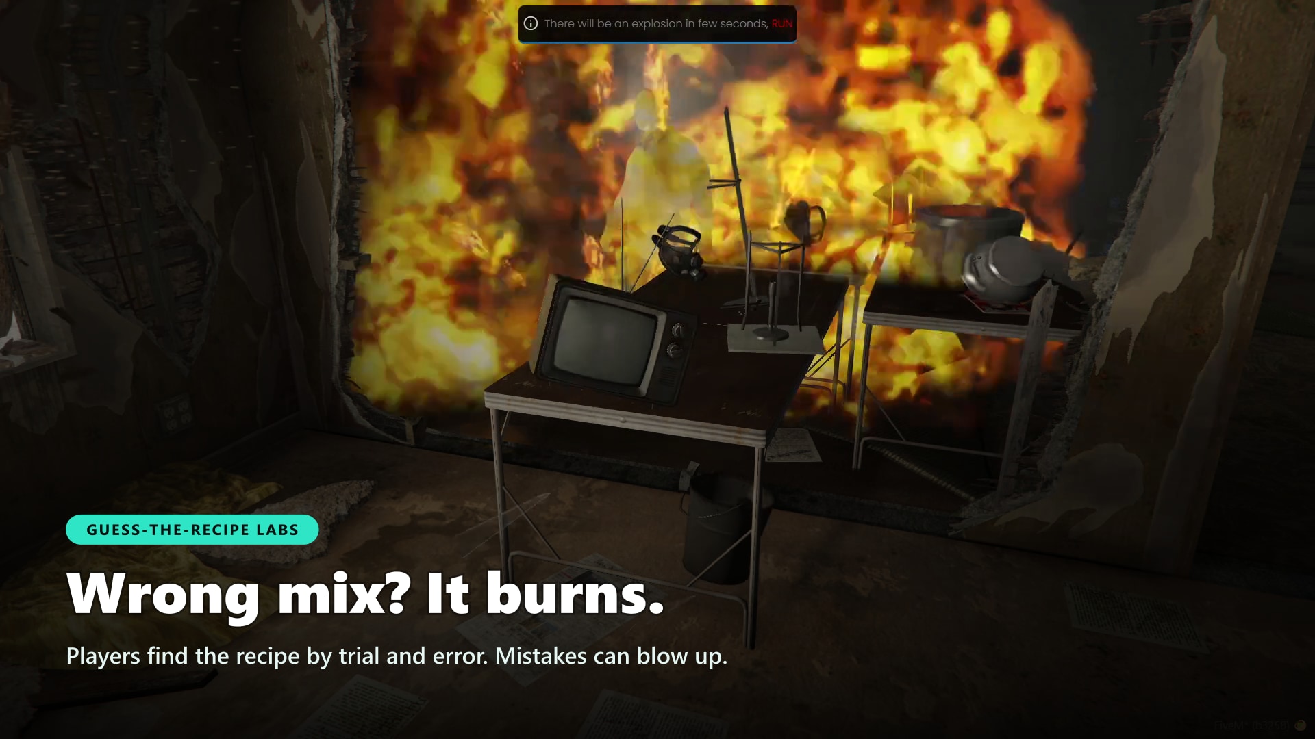 Lab fire